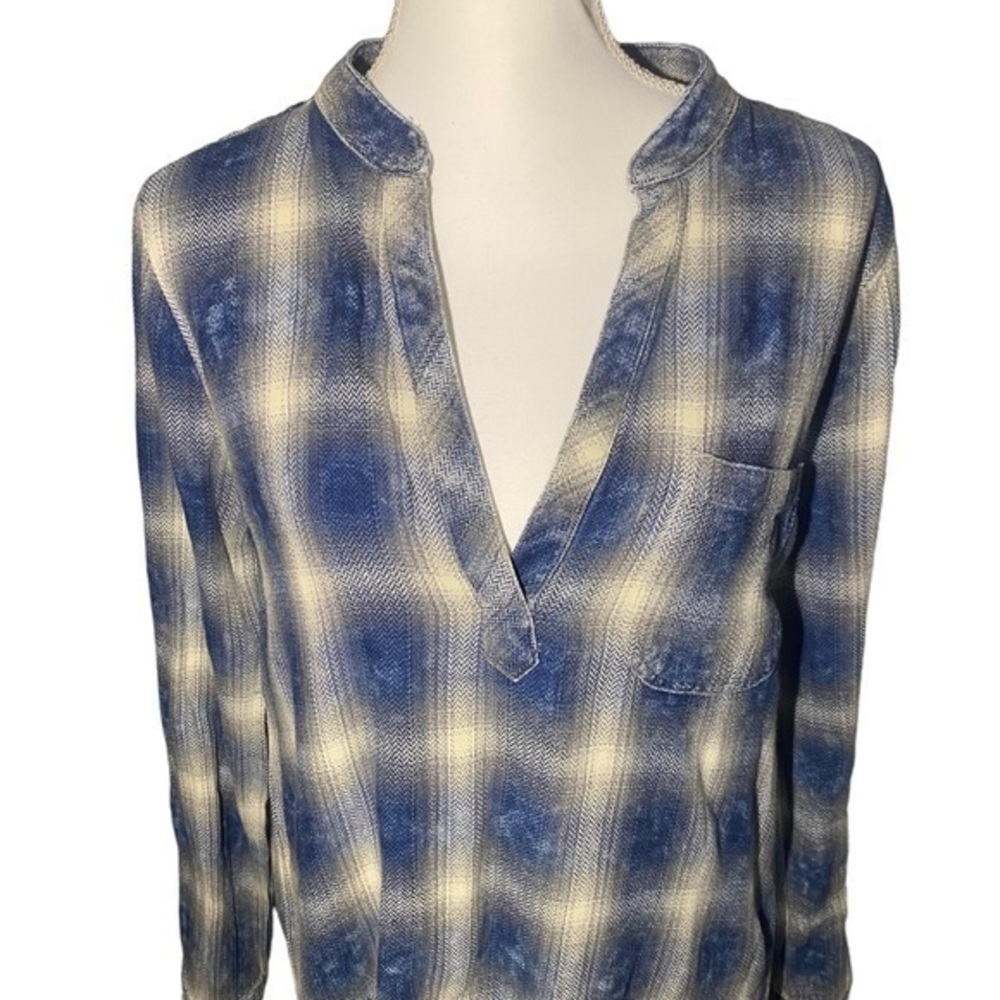 Dylan Plaid Flannel Tunic Top Dress Long Sleeves‎ - Picture 2 of 8